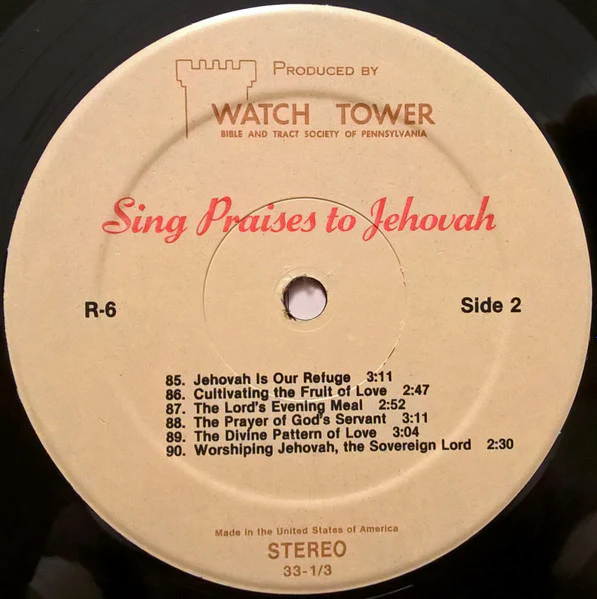 Unknown Artist - Sing Praises To Jehovah Songs 78-90 (LP) - Image 4