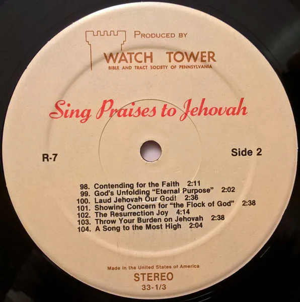 Unknown Artist - Sing Praises To Jehovah Songs 91-104 (LP) - Image 4