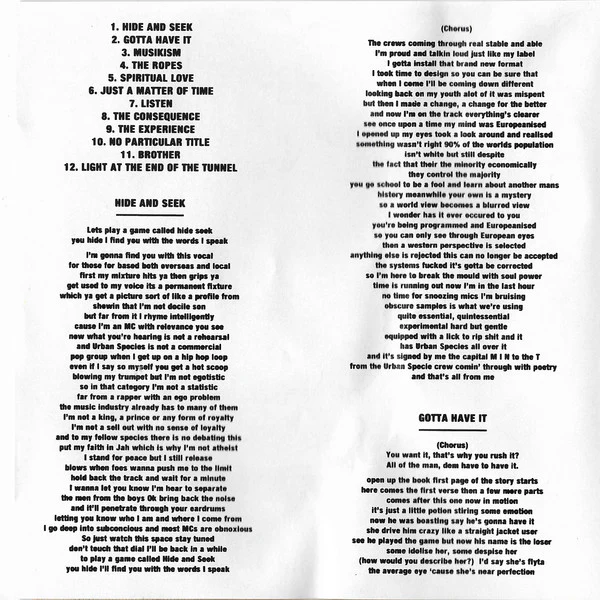 Urban Species - Listen (CD, Album) - Image 4