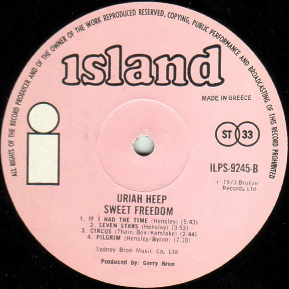 Uriah Heep - Sweet Freedom (LP, Album) - Image 4