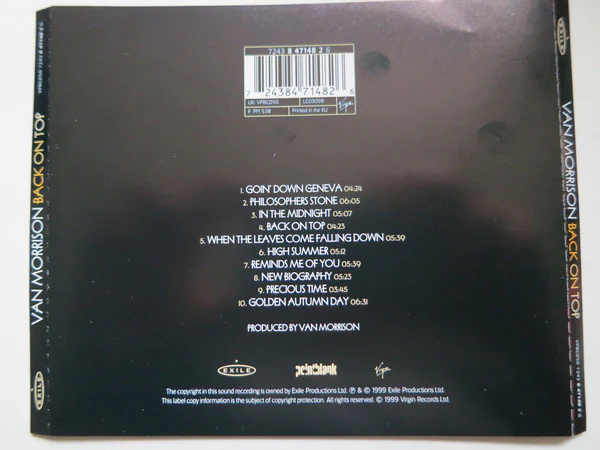 Van Morrison - Back On Top (CD, Album) - Image 2
