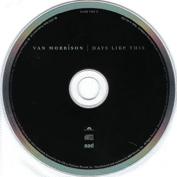 Van Morrison - Days Like This (CD, Album) - Image 3