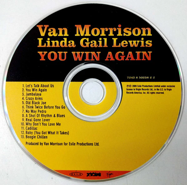 Van Morrison, Linda Gail Lewis - You Win Again (CD, Album) - Image 4