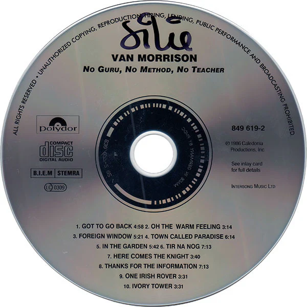 Van Morrison - No Guru, No Method, No Teacher (CD, Album, RE) - Image 3