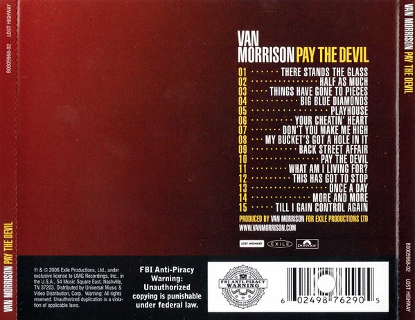 Van Morrison - Pay The Devil (CD, Album) - Image 2