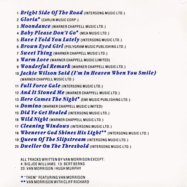 Van Morrison - The Best Of Van Morrison (CD, Comp, RP) - Image 2