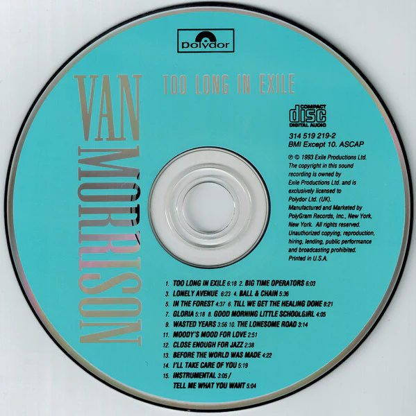 Van Morrison - Too Long In Exile (CD, Album) - Image 3