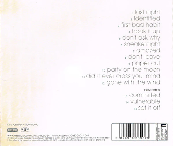 Vanessa Hudgens - Identified (CD, Album) - Image 2