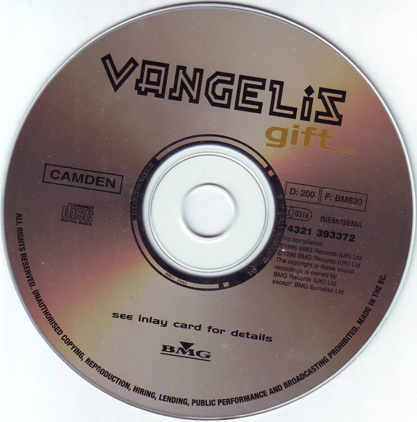 Vangelis - Gift... (CD, Comp) - Image 3