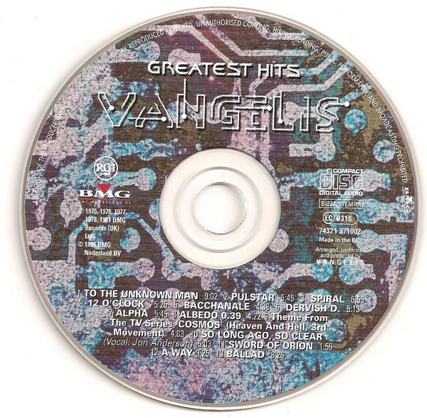 Vangelis - Greatest Hits (CD, Comp) - Image 3