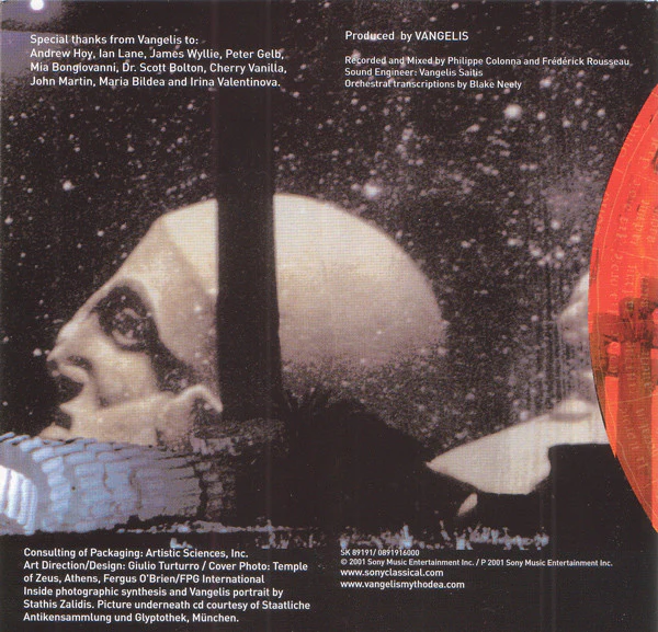 Vangelis - Mythodea (Music For The NASA Mission: 2001 Mars Odyssey) (CD, Album) - Image 4