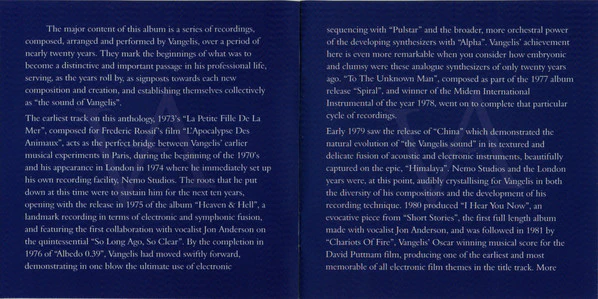 Vangelis - Portraits (So Long Ago, So Clear) (CD, Comp, RM) - Image 5