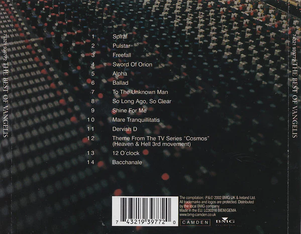 Vangelis - The Best Of Vangelis (CD, Comp, RP) - Image 2
