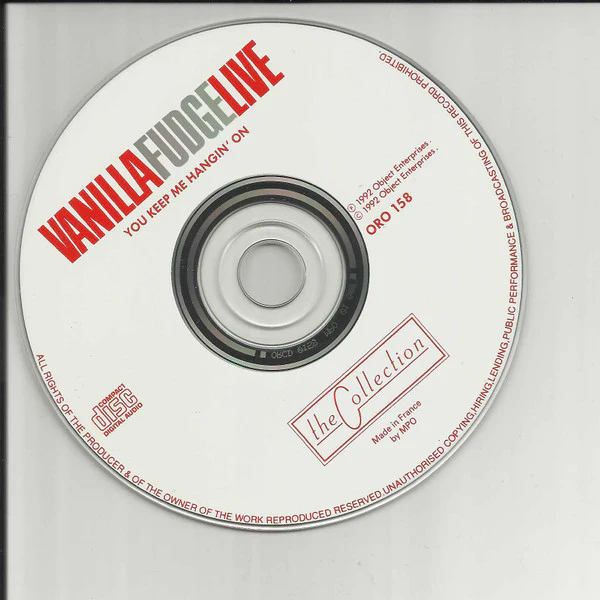 Vanilla Fudge - Live (You Keep Me Hangin' On) (CD, Album, Unofficial) - Image 4