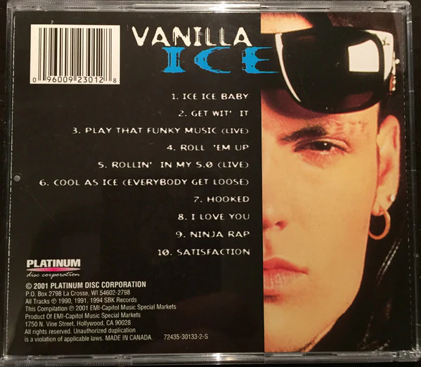 Vanilla Ice - The Best Of (CD, Comp) - Image 2
