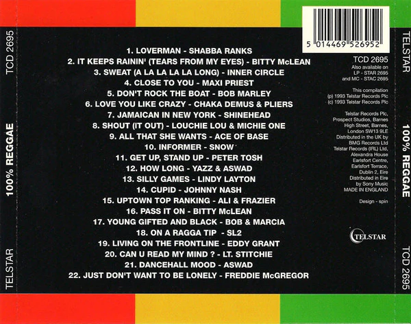 Various - 100% Reggae (CD, Comp) - Image 2