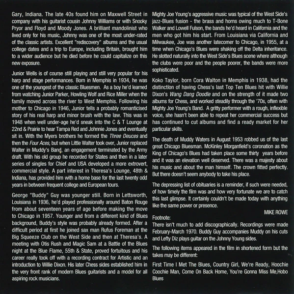 Various - 19 Tracks From The Film Chicago Blues (CD, Comp) - Image 4