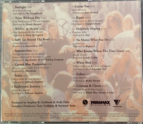 Various - A Walk On The Moon (Music From The Motion Picture) (CD, Comp, Promo) - Image 4
