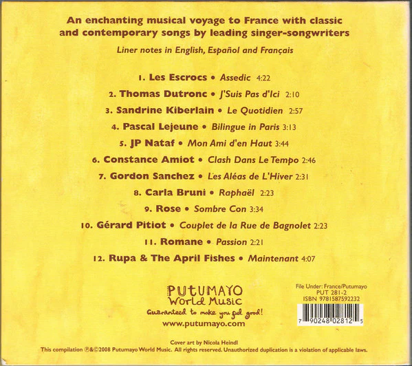 Various - Acoustic France (CD, Comp, Dig) - Image 3