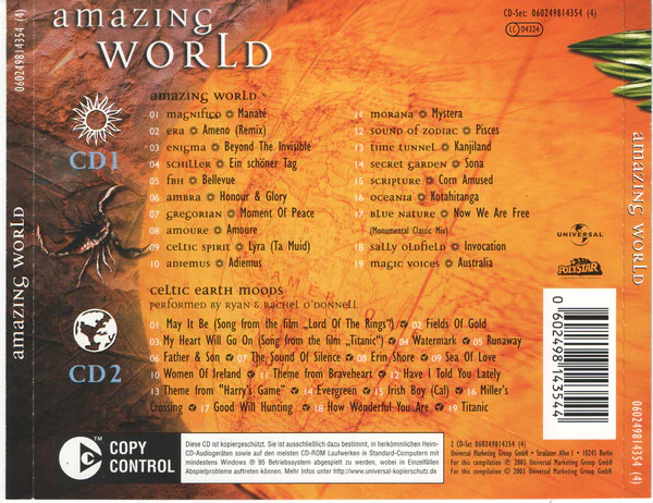 Various - Amazing World (2xCD, Comp, Copy Prot.) - Image 3