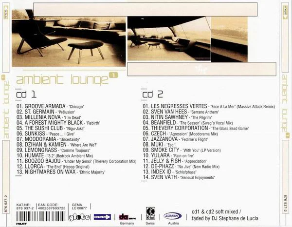 Various - Ambient Lounge 1 (2xCD, Comp, Mixed) - Image 2