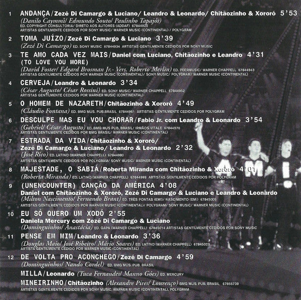 Various - Amigos Ao Vivo Volume 3 (CD, Album) - Image 4