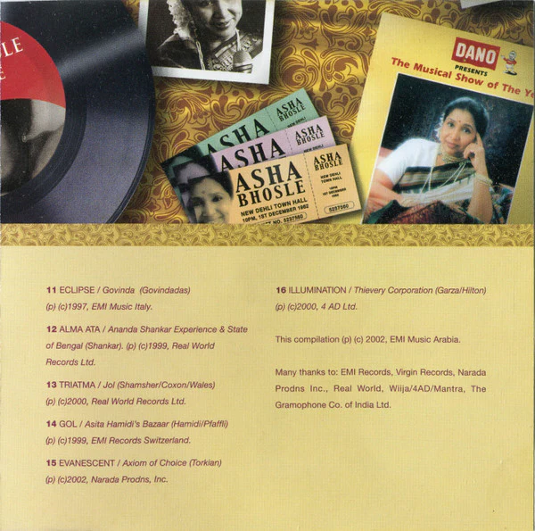 Various - Asha Bhosle Presents: A Place Full Of Ahsa - Asha's Contemporary Fusion Sounds (CD, Album) - Image 3