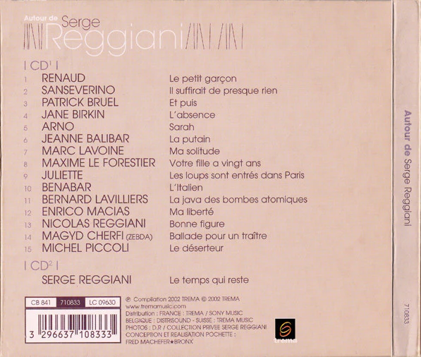 Various - Autour De Serge Reggiani (CD, Album, Comp, Dig + CD, Single) - Image 2
