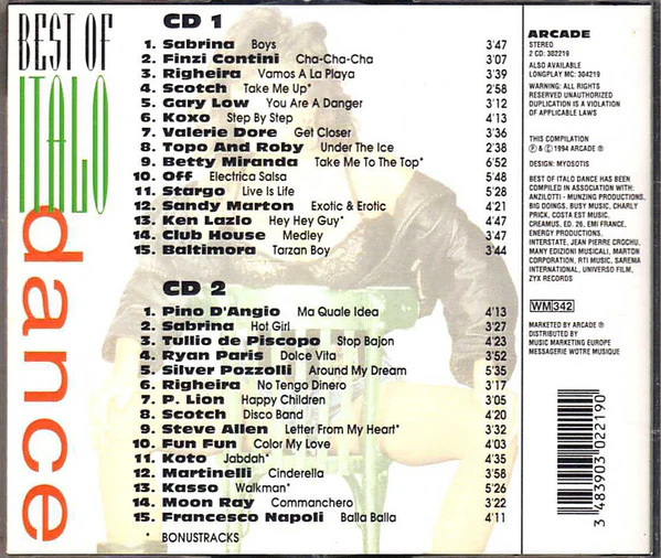 Various - Best Of Italo Dance (2xCD, Comp) - Image 2