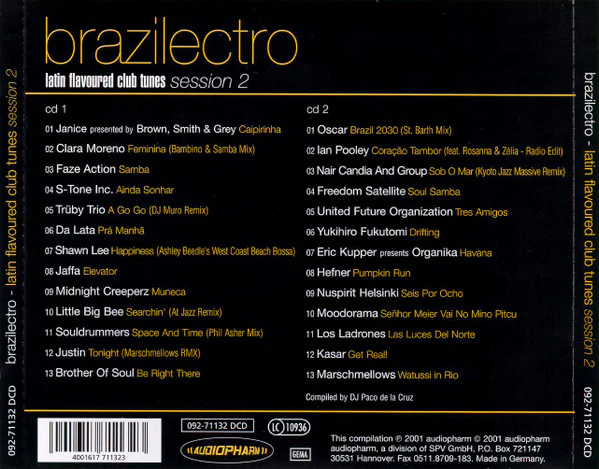Various - Brazilectro: Latin Flavoured Club Tunes Session 2 (2xCD, Comp) - Image 2