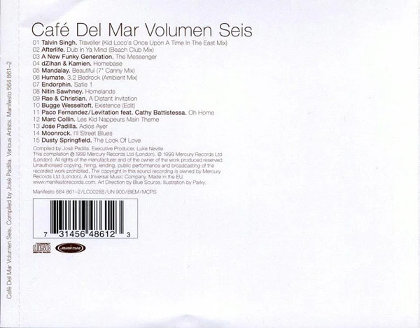 Various - Café Del Mar Volumen Seis (CD, Comp) - Image 2