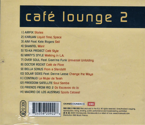 Various - Cafe' Lounge 2 (CD, Comp) - Image 2
