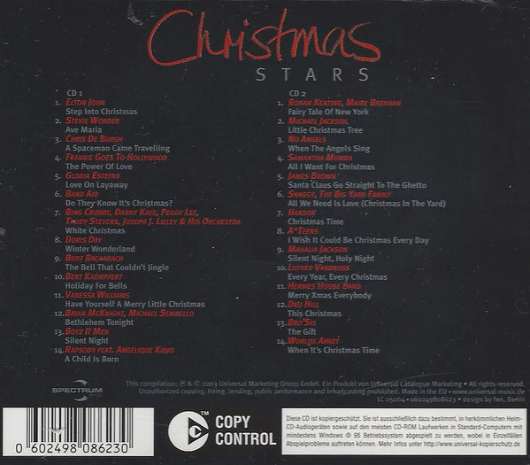 Various - Christmas Stars  (2xCD, Comp) - Image 2