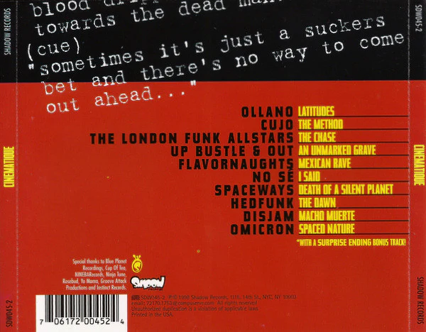 Various - Cinematique - Scenes From A Movie (CD, Comp) - Image 2