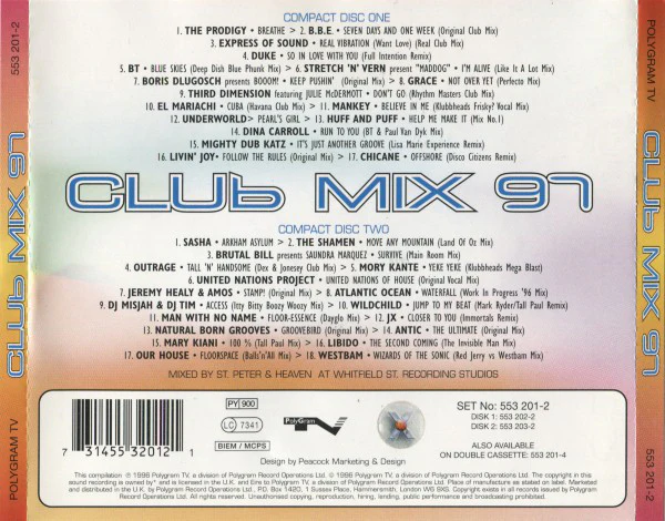 Various - Club Mix 97 (2xCD, Mixed) - Image 2