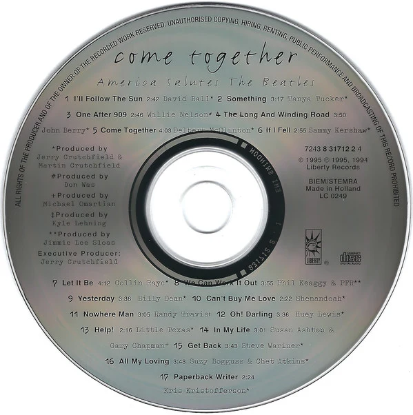 Various - Come Together - America Salutes The Beatles (CD, Album) - Image 3