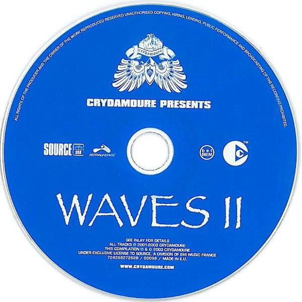 Various - Crydamoure Presents Waves II (CD, Comp, Copy Prot., Mixed) - Image 3