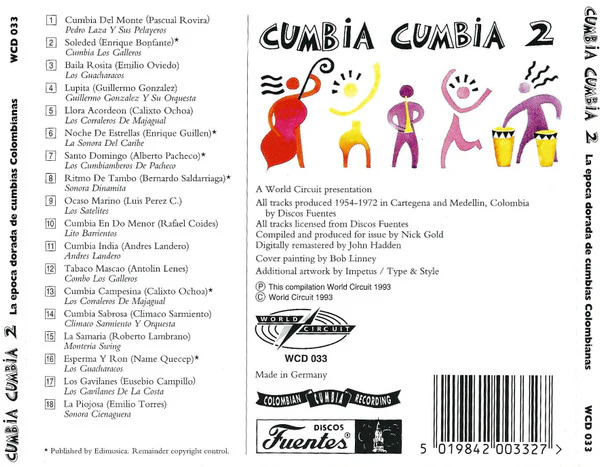 Various - Cumbia Cumbia 2 (La Epoca Dorada De Cumbias Colombianas) (CD, Comp, RM) - Image 2