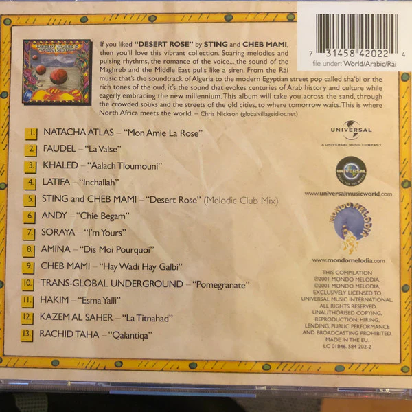 Various - Desert Roses & Arabian Rhythms (CD, Comp) - Image 4