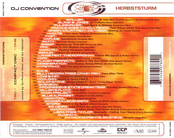 Various - DJ Convention - Herbststurm (2xCD, Comp, Mixed) - Image 2