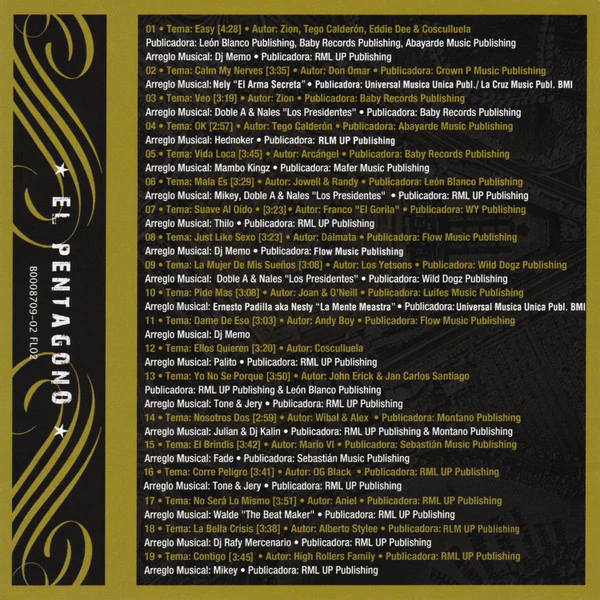 Various - Don Omar Presenta: El Pentagono (CD, Comp) - Image 5