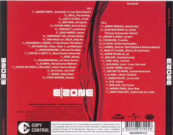 Various - E|Zone - From East To West (2xCD, Comp, Copy Prot.) - Image 2