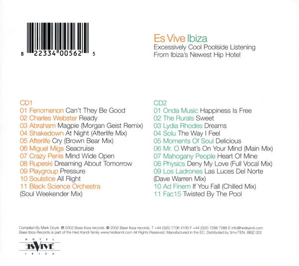 Various - Es Vive Ibiza (2xCD, Comp) - Image 2