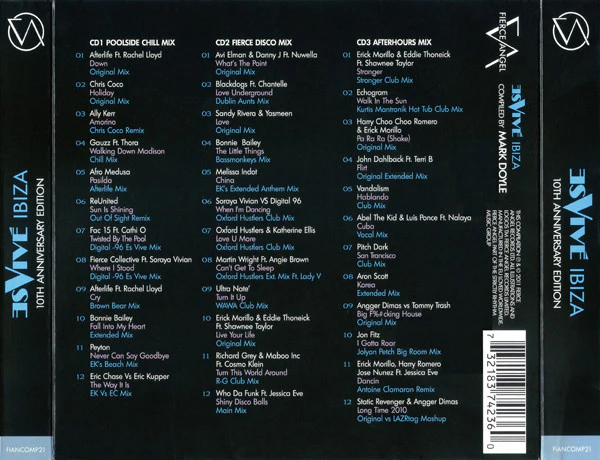 Various - Fierce Angel: Es Vivé Ibiza (10th Anniversary Edition) (3xCD, Comp, Mixed) - Image 2