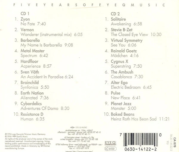 Various - Five Years Of Eye Q Music (2xCD, Comp) - Image 2