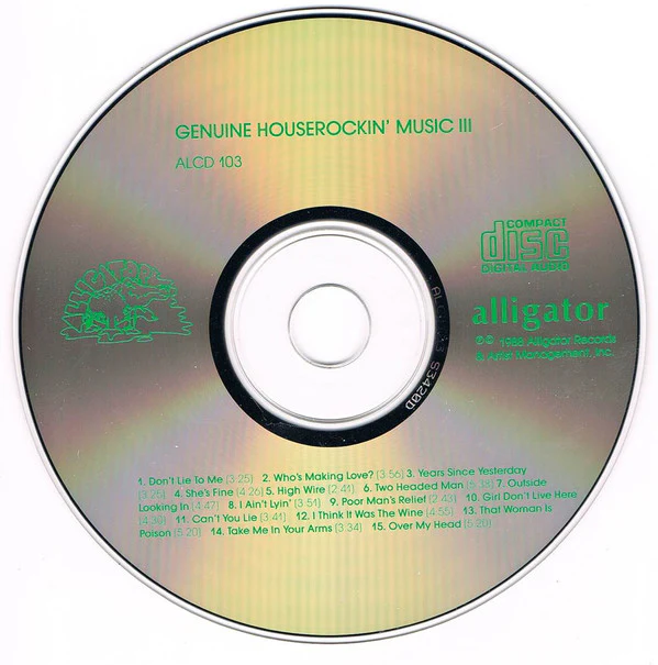 Various - Genuine Houserockin' Music III (CD, Smplr) - Image 3
