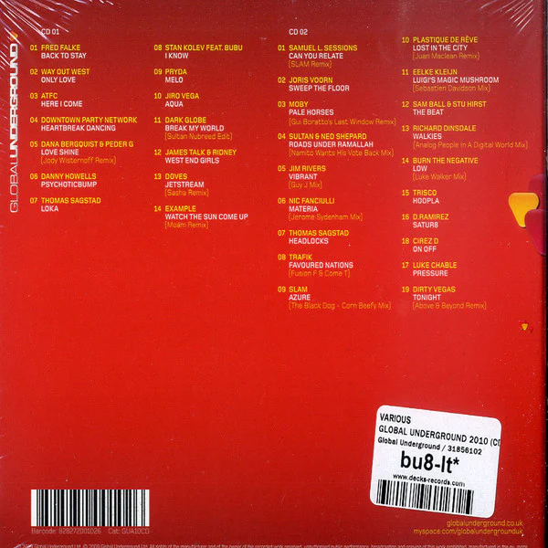 Various - Global Underground 2010 (2xCD, Comp, Mixed) - Image 2