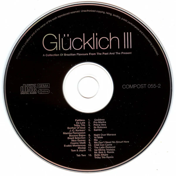Various - Glücklich III (A Collection Of Brazilian Flavours From The Past And The Present) (CD, Comp) - Image 3