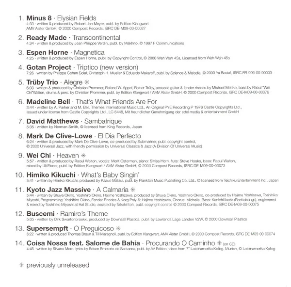 Various - Glücklich IV (A Collection Of Brazilian Flavours From The Past And The Present) (CD, Comp) - Image 4