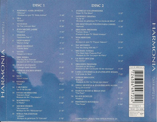 Various - Harmonia - Le Chant Des Rêves (2xCD, Comp) - Image 2